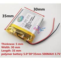 Bateria 3,7v 500 Mah Gps 5mm X 30mm X 35mm