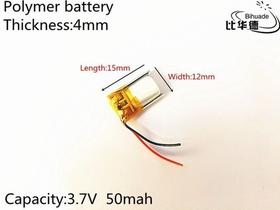 Bateria 3,7v 50mah Headset 4mm X 12mm X 15mm Lacrada Bateria 3,7v 50mah Headset 4mm X 12mm X 15mm Lacrada