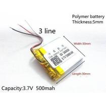 Bateria 3,7v 5mm X 30mm X 30mm Com 450mah E 3 Fios Nova Bateria 3,7v 5mm X 30mm X 30mm Com 450mah E 3 Fios Nova