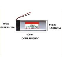 Bateria 3,7v 610mah 10mm X 14mm X 40mm 101440 2 Fios
