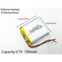 Bateria 3,7v 700 Mah 2 fios Gps Mp3 Mp4 Gravador Digital Etc
