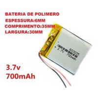 Bateria 3,7v 700 Mah 603035 APARELHO Rastreador Mp3 Mp4