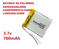 Bateria 3,7v 700 Mah Gps Mp3 Mp4 Gravador Digital Carta