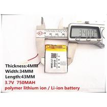 Bateria 3,7v 750mah Aquarius Discovery 3,5