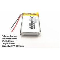 Bateria 3,7v Gps 7mm X 25mm X 35mm Com 800 Mah 2 Fios Bateria 3,7v Gps 7mm X 25mm X 35mm Com 800 Mah 2 Fios