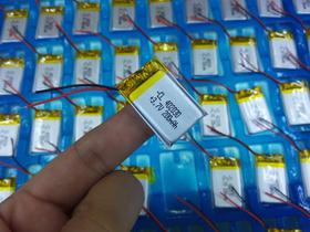 Bateria 402030 com 200mah 4mmx20mmx30mm 2 fios 3,7v