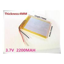 Bateria 405570 Com 2200mah 4mmx55mmx70mm 3 Fios 3,7v