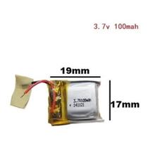 Bateria 461719 com 100mah 4,6mmx17mmx19mm 2 fios 3,7v