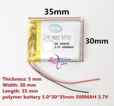 Bateria 500 Mah Rastreador Gps Mp5 2 Fios Original - Bateria 500 Mah Rastreador Gps Mp5 2 Fios Original -