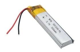 Bateria 501245 Com 5mmx12mmx45mm 250mah 2 Fios 3,7v