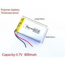 Bateria 5mm X 30mm X 48mm 3,7v 800mah Gps Rastreador -