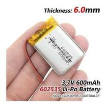 Bateria 600 Mah 3,7v 2 Fios 6mm X 25mm X 35mm