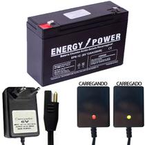 Bateria 6v 12ah Carregador Led 6v 900mah Bandeirantes Moto Carrinho Eletrico Bivolt Bateria 6v 12ah Carregador Led 6v 900mah Bandeirantes Moto Carrinho Eletrico Bivolt