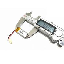 Bateria 80 Mah 3,7v Com 2 Fios 3mm X 12mm X 30mm..