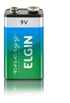 Bateria 9 V Elgin Alcalina Blister Original 9 Volts
