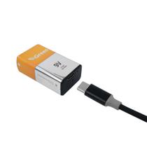 Bateria 9v 500Mah Conector Usb C Na Bateria Recarregável