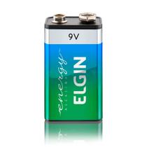 bateria 9v alcalina elgin energy longa duração 6lr61