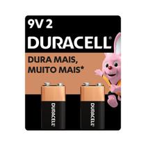 Bateria 9V DURACELL com 2 unidades