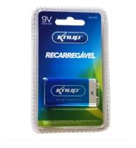 Bateria 9V Recarregável 450Mah Ni-Mh KP-BT9V - Knup Bateria 9V Recarregável 450Mah Ni-Mh KP-BT9V - Knup