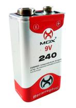 Bateria 9v Recarregável Mox 240 mAh