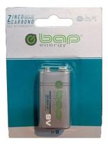 Bateria 9v Zinco Carbono Bap Energy Bap6f Não É Recarregável