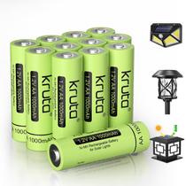 Bateria AA recarregável Kruta 1,2 V NiMH 1000mAh, pacote com 12