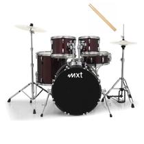 Bateria Acústica Completa Bumbo 22 Mxt Mb-120r - Vermelho