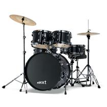 Bateria Acústica Completa Mxt M-b120p Com Pratos E Banco