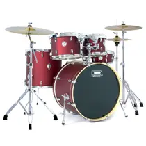 Bateria Acústica D-One Rocket DR22 Red Satin Sparkle Bumbo 22 Polegadas