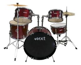 BATERIA ACÚSTICA,INSTRUMENTOS MUSICAIS DE PERCUSSÃO, BUMBO 20, cor VINHO