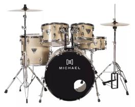 Bateria Acústica Michael Trinity DMT220 GT 20 Gold Bright Bateria Acústica Michael Trinity DMT220 GT 20 Gold Bright