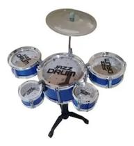 Bateria Acústica Mini Brinquedo Infantil Com 5 Tambores Bateria Acústica Mini Brinquedo Infantil Com 5 Tambores
