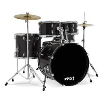 Bateria Acústica MXT Completa Para Igreja + Banco E Pratos
