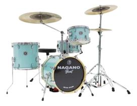 Bateria Acústica Nagano 16 Beat SGC Sweet Green Sparkle
