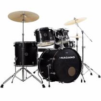 Bateria Acústica Nagano Garage Fusion 20 Ebs Ebony Sparkle