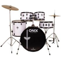 Bateria Acústica Nagano Onix Drums Smart 20" Skinny Rock White