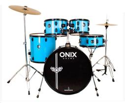 Bateria Acústica Nagano Onix Smart 22 BBE Baby Blue Azul