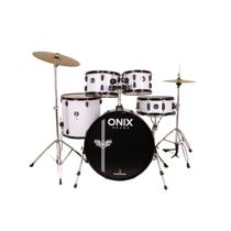 Bateria Acústica Tagima Nagano Onix Skinny 20" Completa C/ Banco