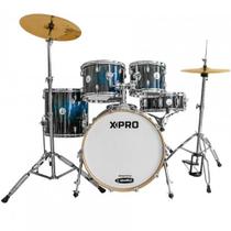 Bateria Acústica X-Pro 22" Blue Sparkle