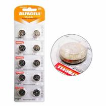 Bateria Ag10 Lr1130 Alcalina Modelo Botão 1,5v com 10 Pecas - Alfacell/imporiente