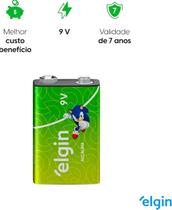 Bateria Alcalina 9v Blister Embalagem Com 1 Unidade Elgin