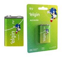 Bateria Alcalina 9V Elgin Blister 6LR61 - Ideal para Brinquedos e Dispositivos Portáteis Bateria Alcalina 9V Elgin Blister 6LR61 - Ideal para Brinquedos e Dispositivos Portáteis