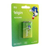 Bateria Alcalina 9v Elgin - Ideal Para Brinquedos, Câmeras Digitais, Mp3 Players E Lanternas