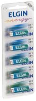 Bateria Alcalina A27 Elgin 82196 - Cartela com 5 unidades