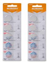 Bateria Alcalina CR2032 Kit 2 Cartelas com 10 Unidades 3V Pilha Moeda Botão Bateria Alcalina CR2032 Kit 2 Cartelas com 10 Unidades 3V Pilha Moeda Botão