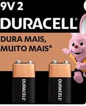 Bateria Alcalina Duracell 9V - BT 2 UN