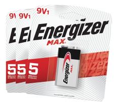 Bateria Alcalina Energizer Max 9v - 3 Baterias