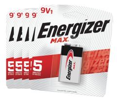 Bateria Alcalina Energizer Max 9v - 5 Baterias