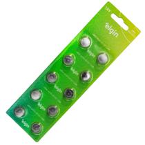 Bateria Alcalina LR1130 Elgin LR54 AG10 10 unidades Bateria Alcalina LR1130 Elgin LR54 AG10 10 unidades