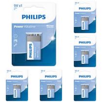 Bateria Alcalina Philips 9V Kit com 6 unidades